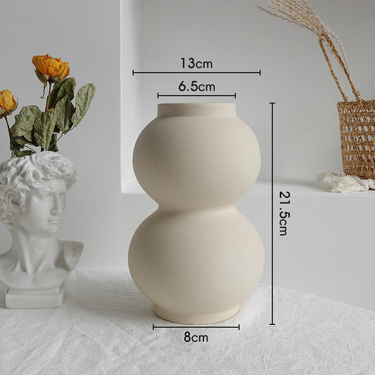 Simplicity Ceramic Vase Dry Flower Arrangement Home Decoration