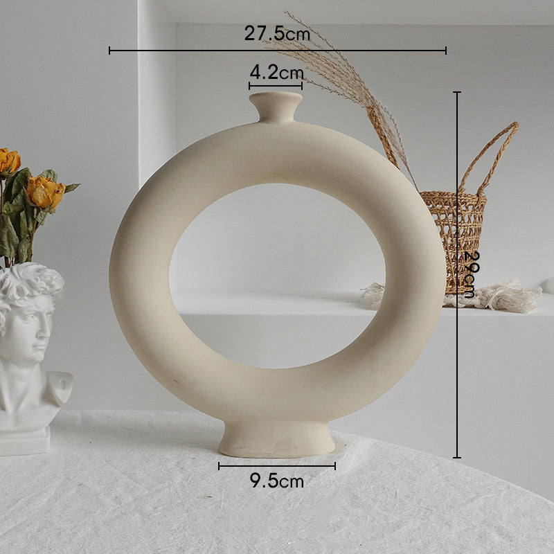 Simplicity Ceramic Vase Dry Flower Arrangement Home Decoration